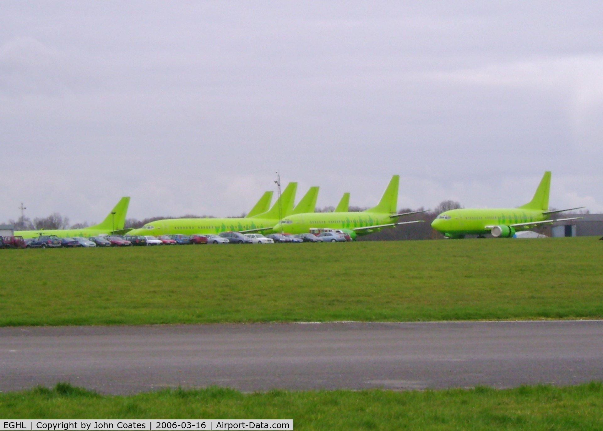 Lasham Airfield Airport, Basingstoke, England United Kingdom (EGHL) - 7 ex S7 737s in store at ATC