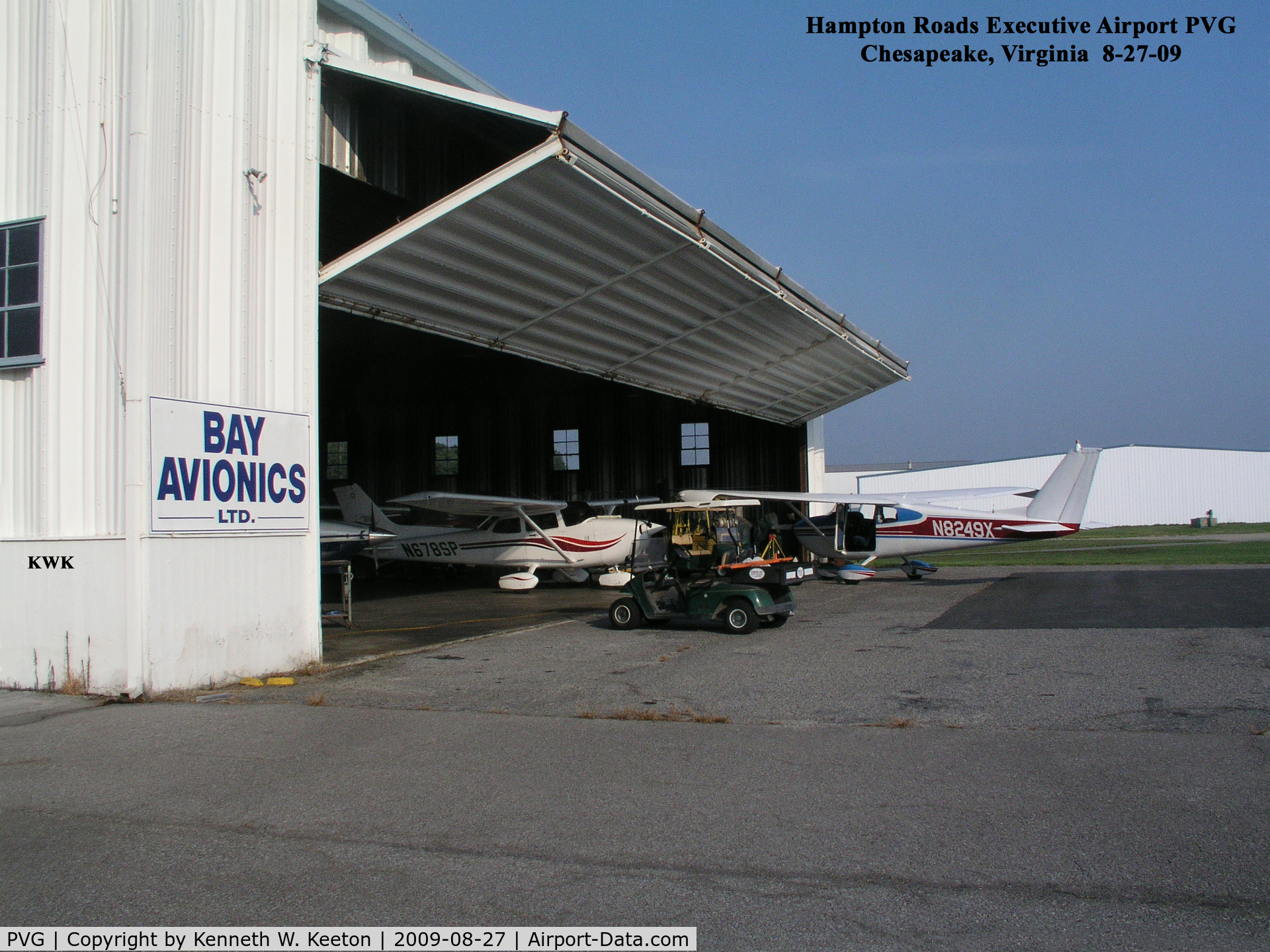 Hampton Roads Executive Airport (PVG) - Hampton Roads Executive Airport PVG Chesapeake, Virginia Photo by Kenneth W. Keeton 8-27-09.