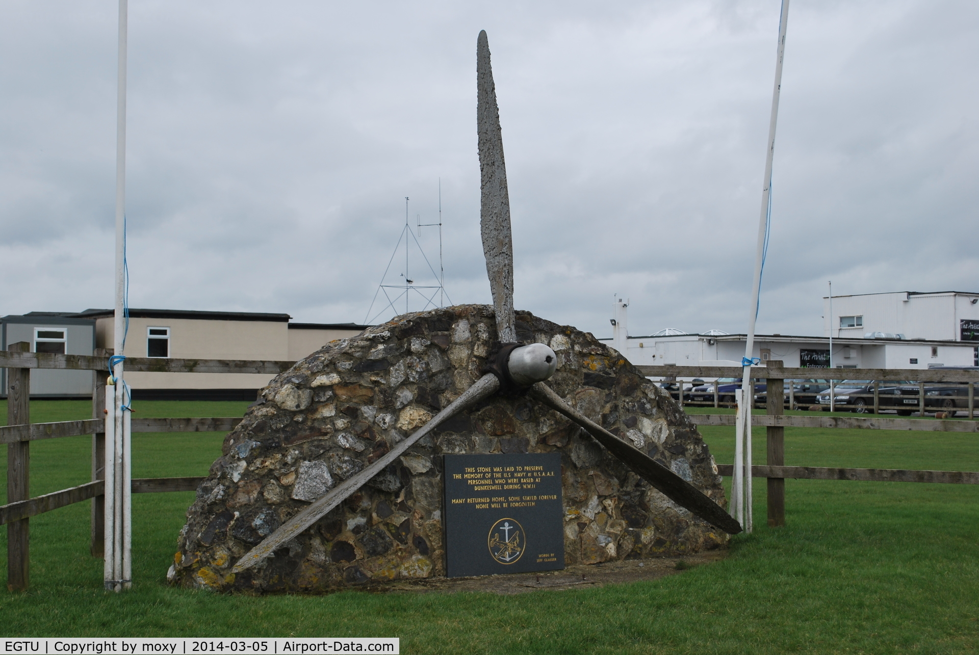 Dunkeswell Aerodrome Airport, Honiton, England United Kingdom (EGTU) - Memorial in memory of the USN and USAAF personnel who were based at Dunkeswell during World War II. 