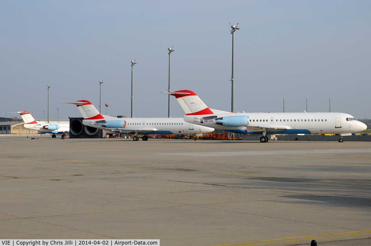 Vienna International Airport, Vienna Austria (VIE) - Vienna International Airport - ex Austrian Airlines Fokker 70