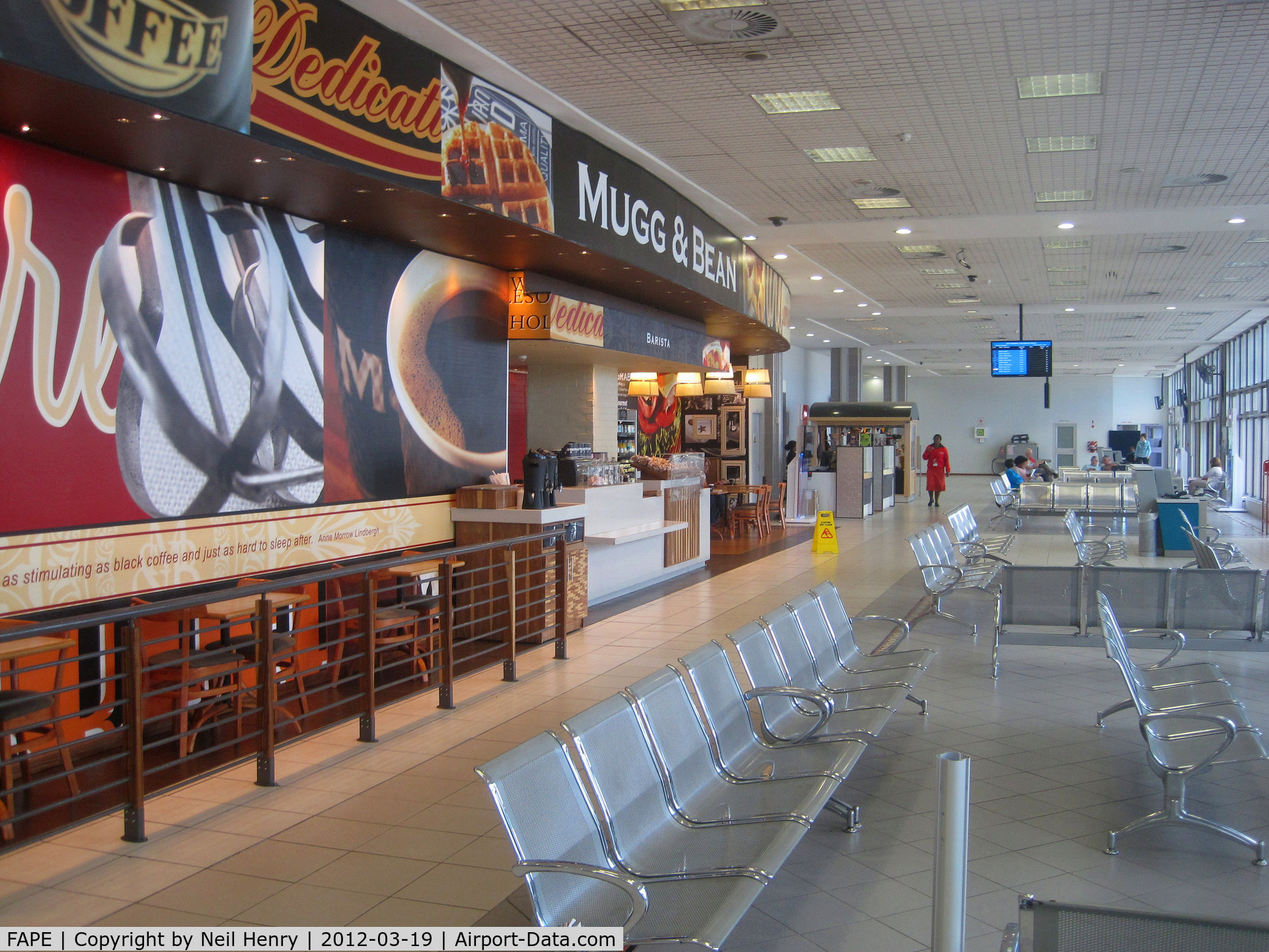 Port Elizabeth Airport, Port Elizabeth South Africa (FAPE) - Inside departure lounge area of Terminal building