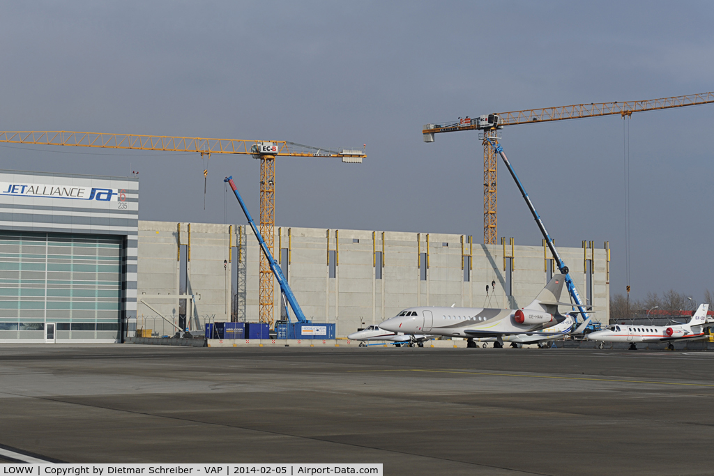 Vienna International Airport, Vienna Austria (LOWW) - Hangar 7 under construction