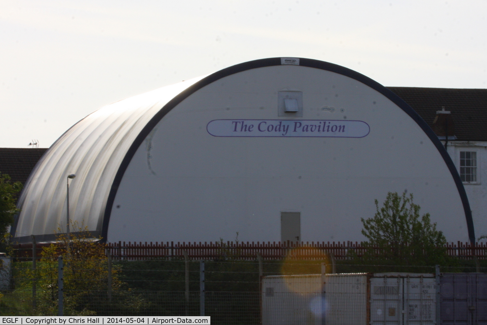 Farnborough Airfield Airport, Farnborough, England United Kingdom (EGLF) - The Cody Pavillion which houses the Cody 1A replica at the FAST Museum