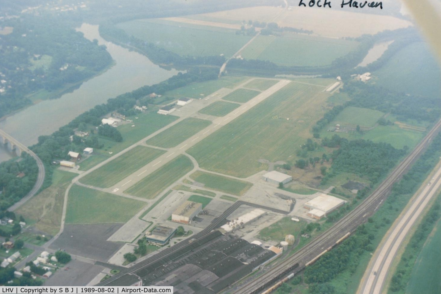 William T. Piper Memorial Airport (LHV) - Taken in 1989 when I made my only trip there. My dad was there to pick up a new J5A in 1940.