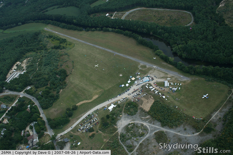 William Robert Johnston Municipal Airport (M90) - As seen in 2000. View is west.
