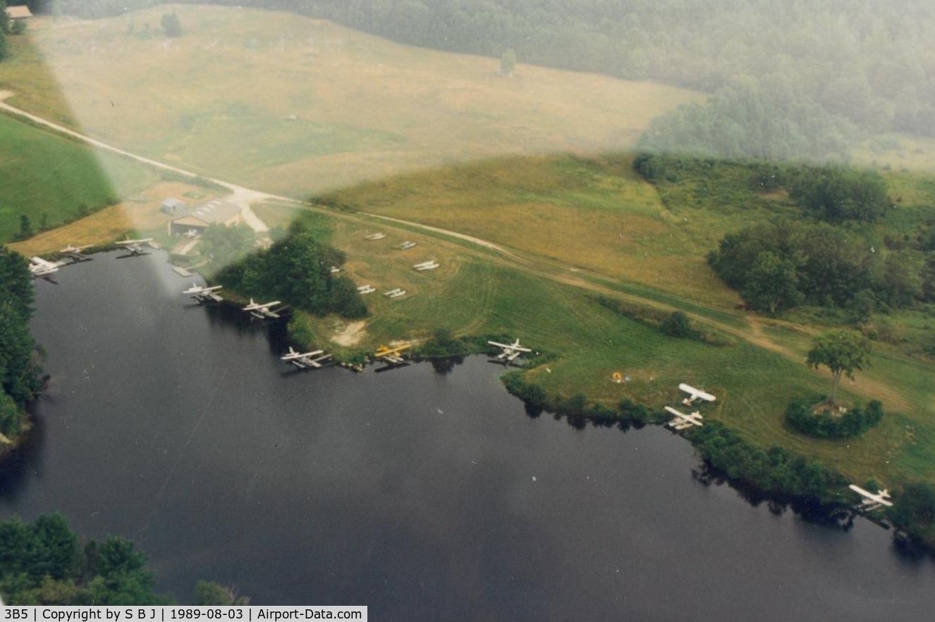 Twitchell Airport (3B5) - Twitchell seaplane base in Turner,Maine in 1989.