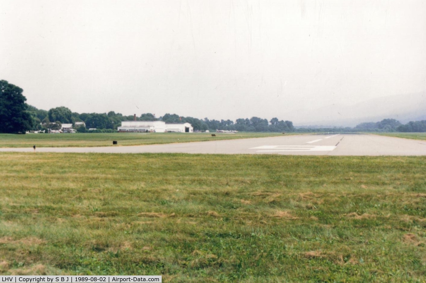William T. Piper Memorial Airport (LHV) - Threshold of runway 9 at Piper airport.