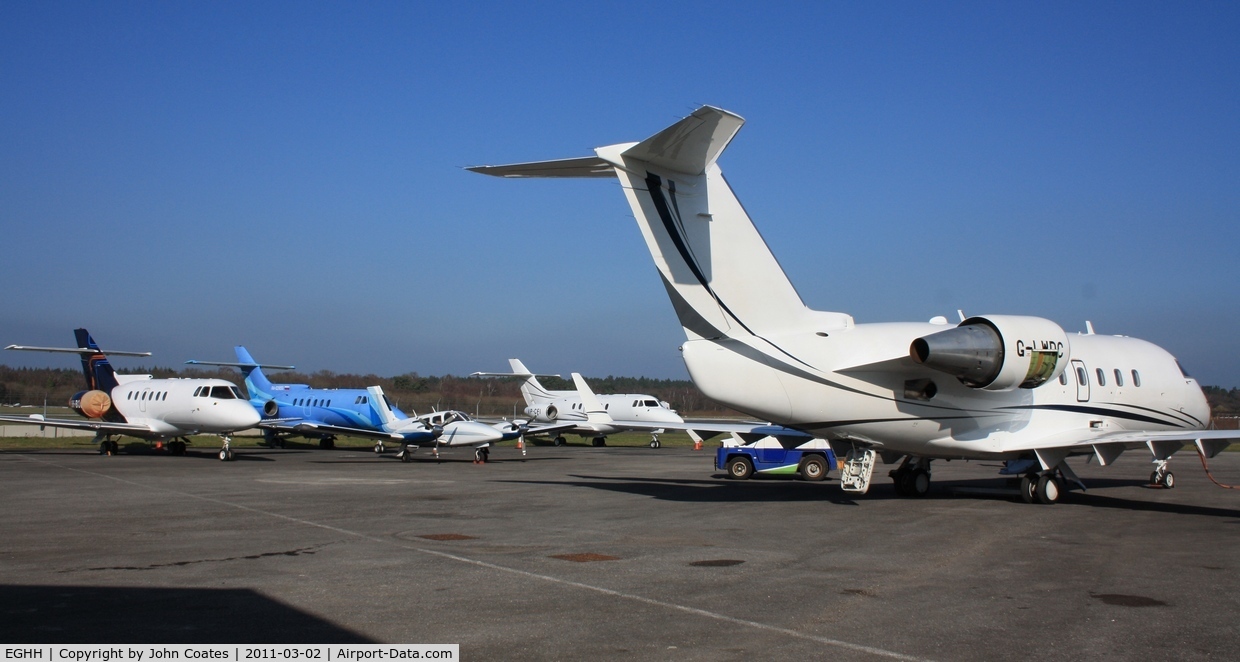 Bournemouth Airport, Bournemouth, England United Kingdom (EGHH) - JETS apron