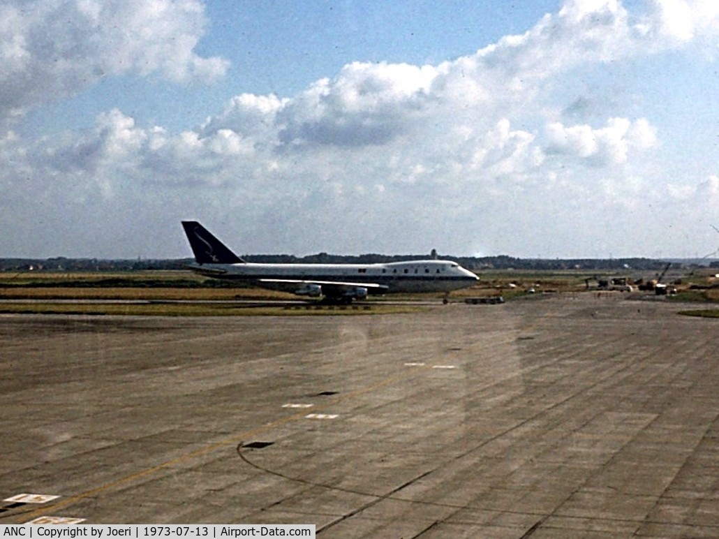 Ted Stevens Anchorage International Airport (ANC) - General view from passengers terminal 1973
Sabena B747 on tarmac