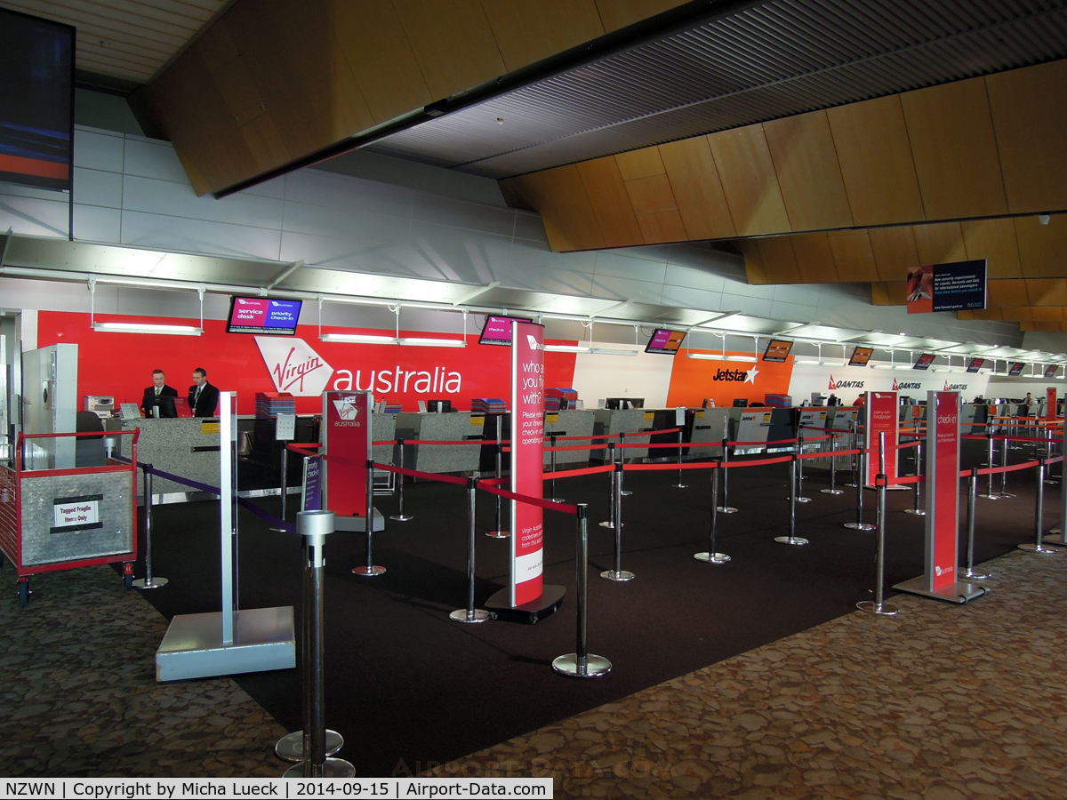 Wellington International Airport, Wellington New Zealand (NZWN) - Check-in for VA, JQ, QF