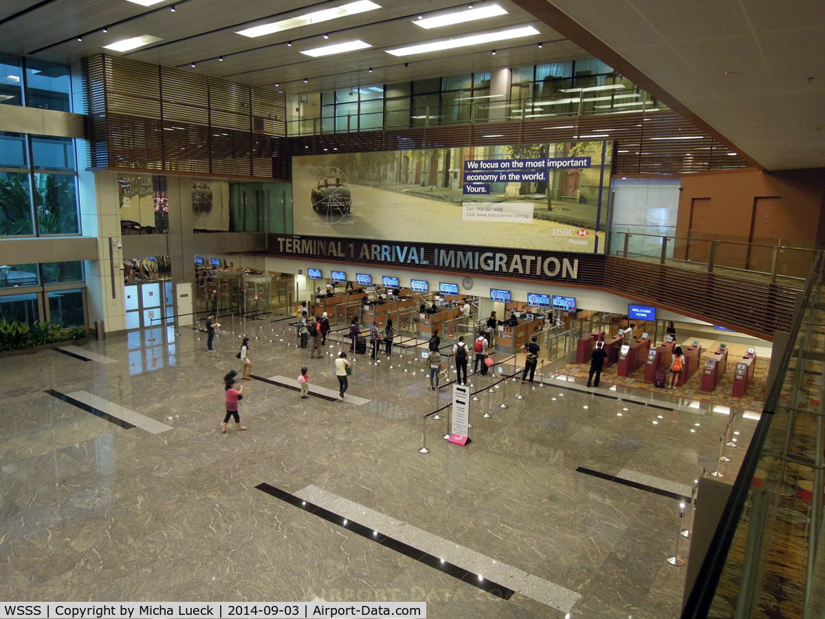 Singapore Changi Airport, Changi Singapore (WSSS) - Terminal 1 arrivals