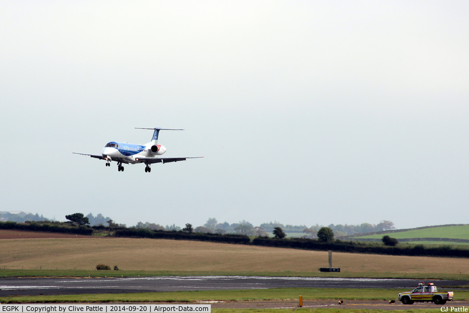 Glasgow Prestwick International Airport, Glasgow, Scotland United Kingdom (EGPK) - Airfield operations - landing Runway 31
