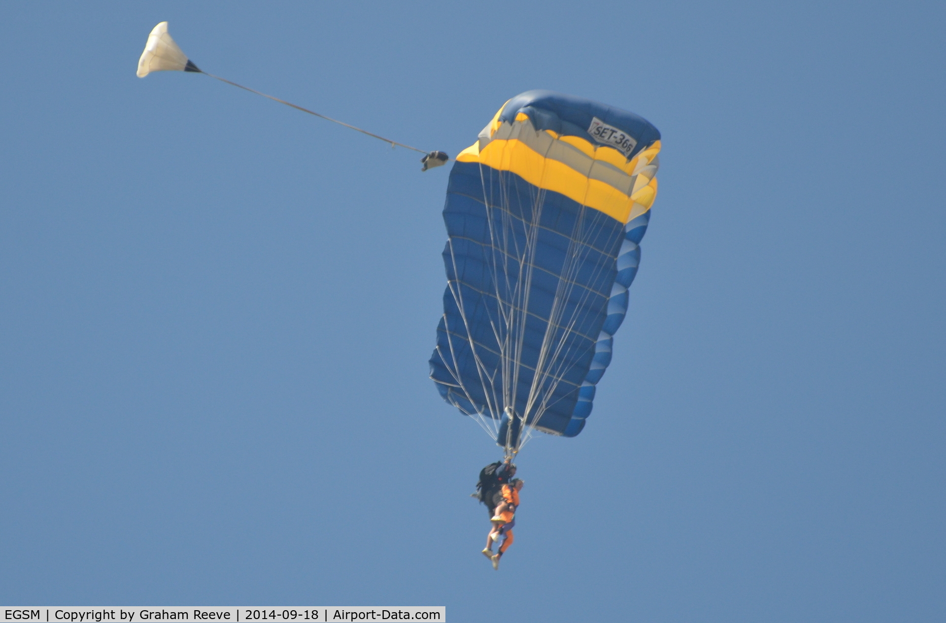 Beccles Airport, Beccles, England United Kingdom (EGSM) - Parachute at Beccles.