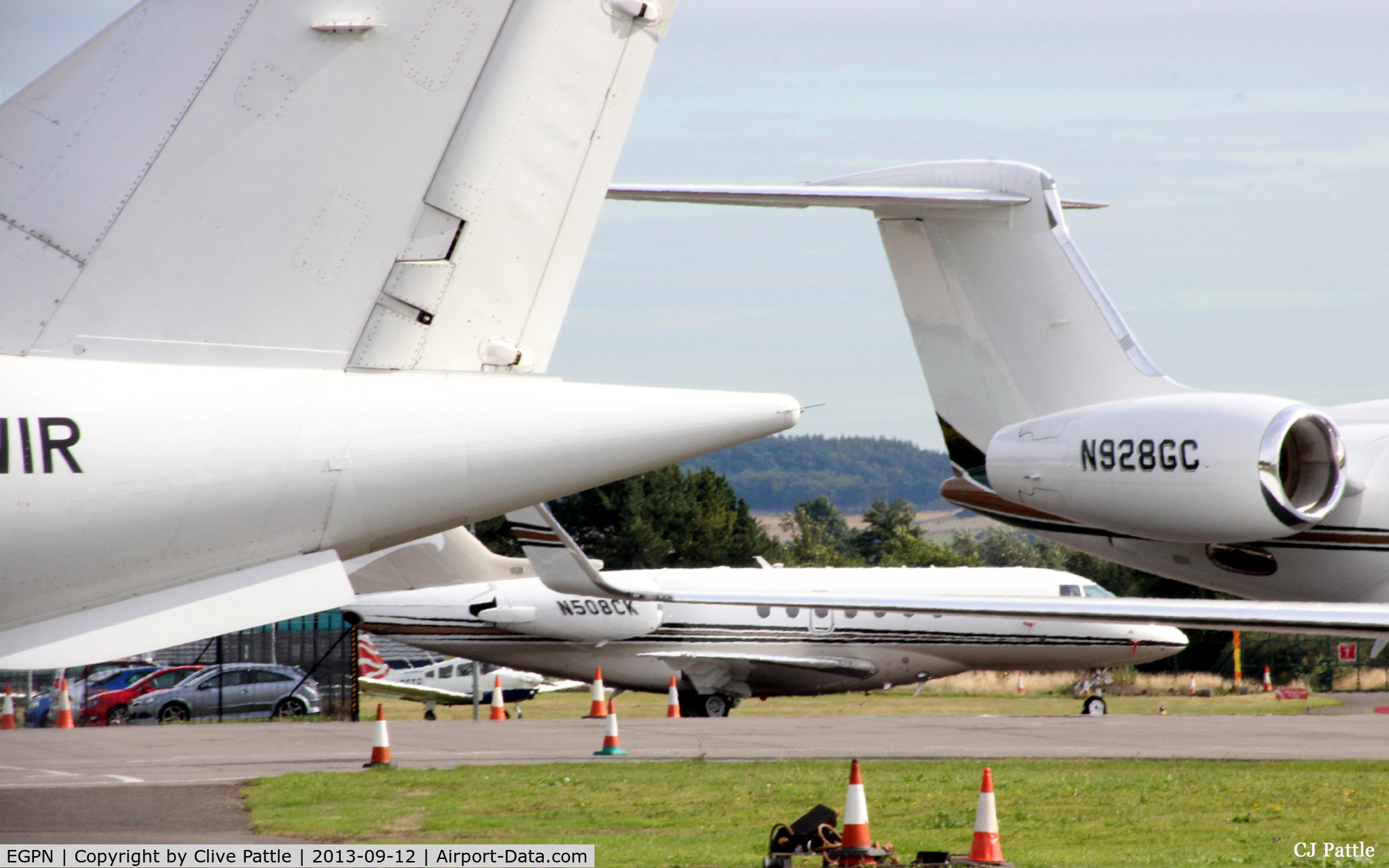 Dundee Airport, Dundee, Scotland United Kingdom (EGPN) - Another shot of a busy apron (sometimes) at Dundee Riverside