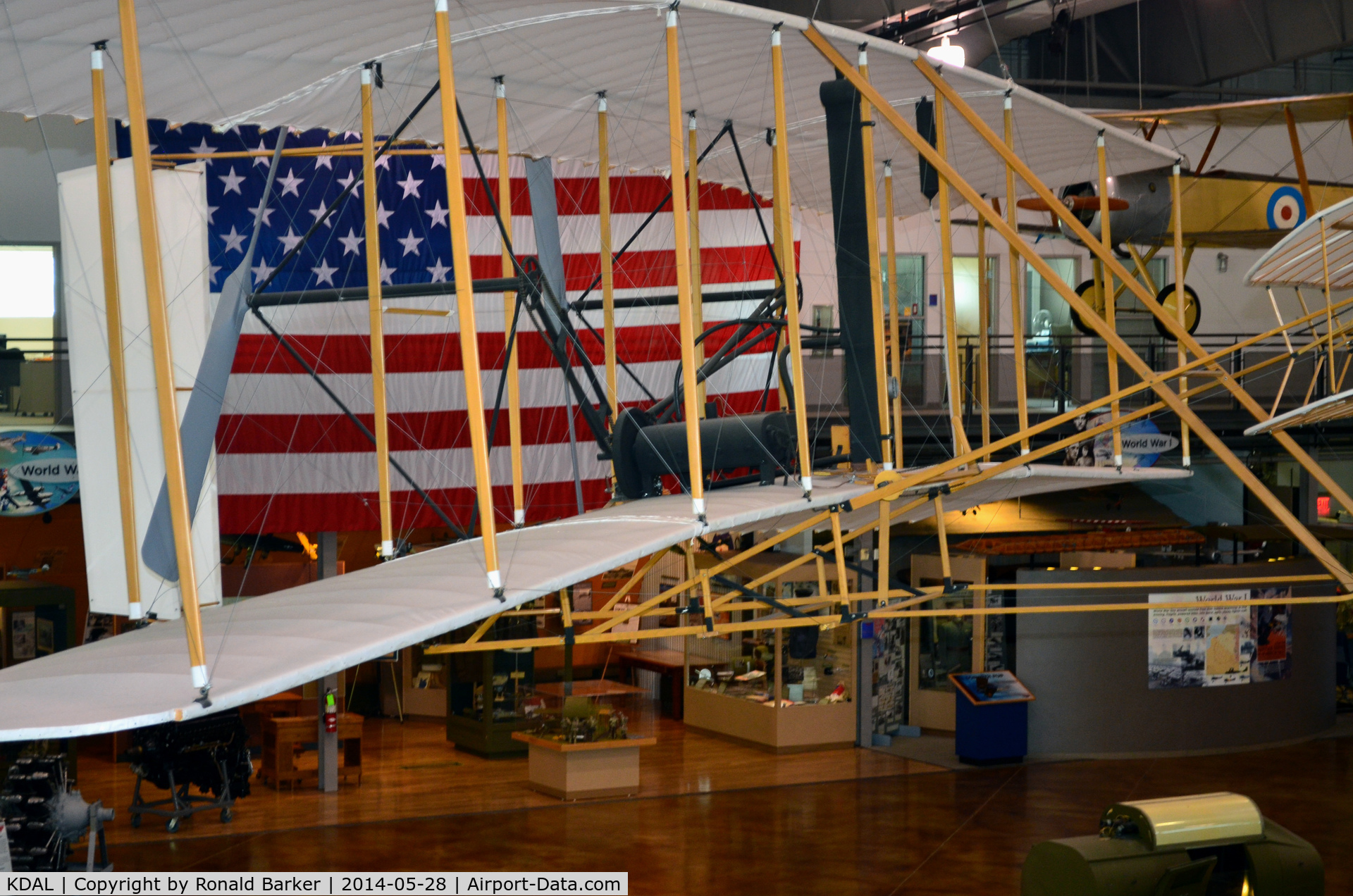 Dallas Love Field Airport (DAL) - Wright Flyer glider Frontiers of Flight Museum DAL