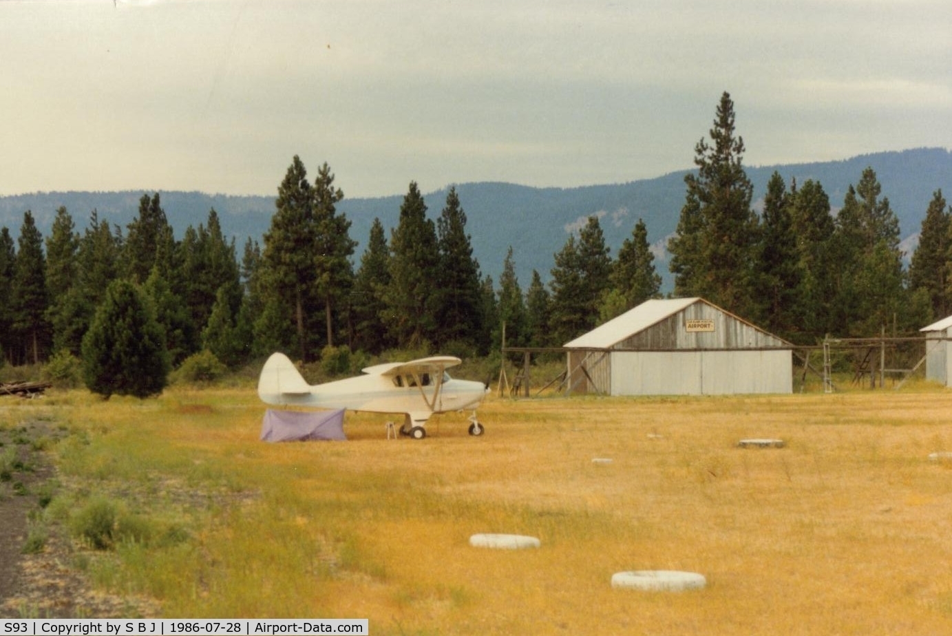 Cle Elum Municipal Airport (S93) - N5248Z at the Cle Elum airport in Wash in 1986.