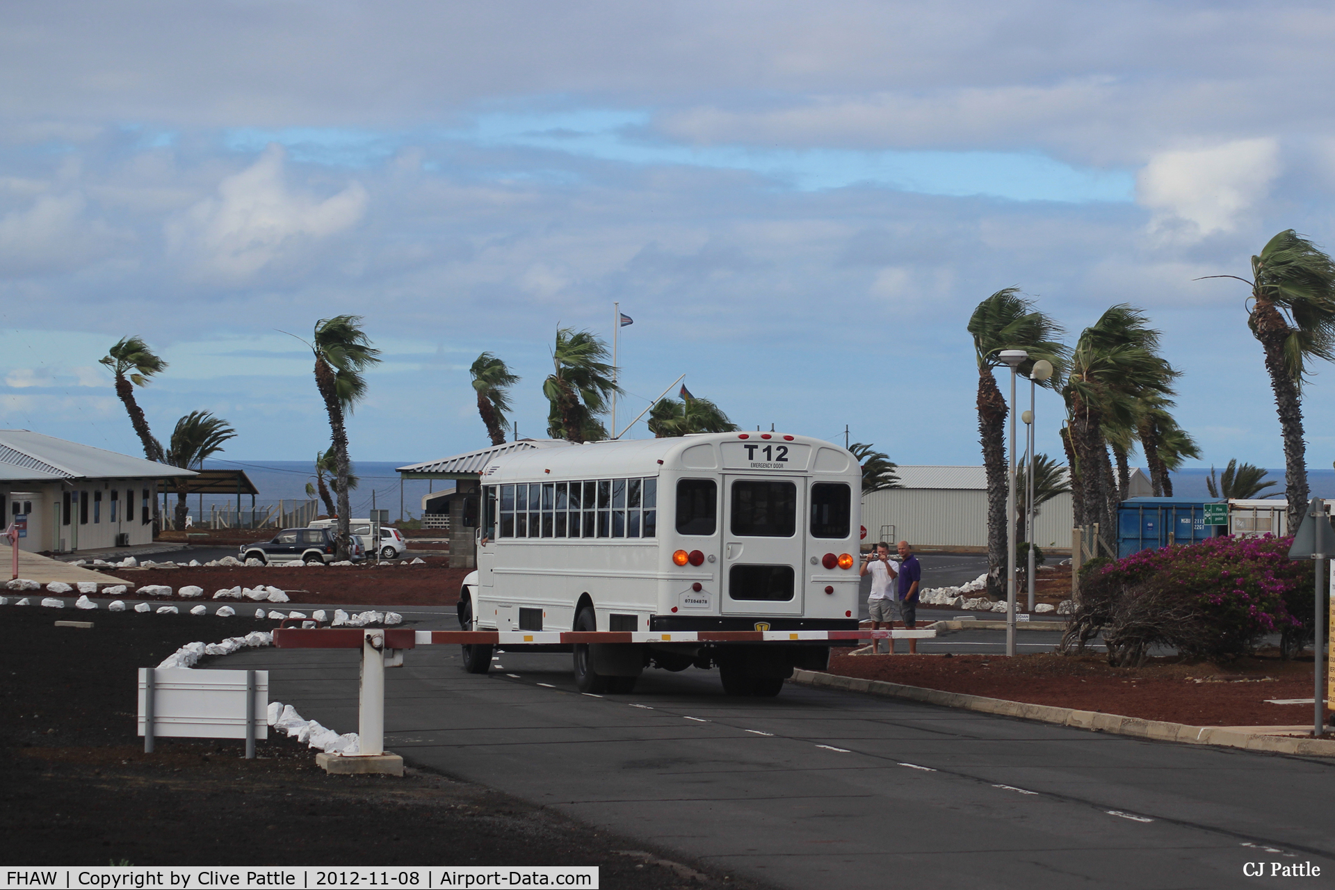 FHAW Airport - Some of the airport buildings at Ascension Island FHAW