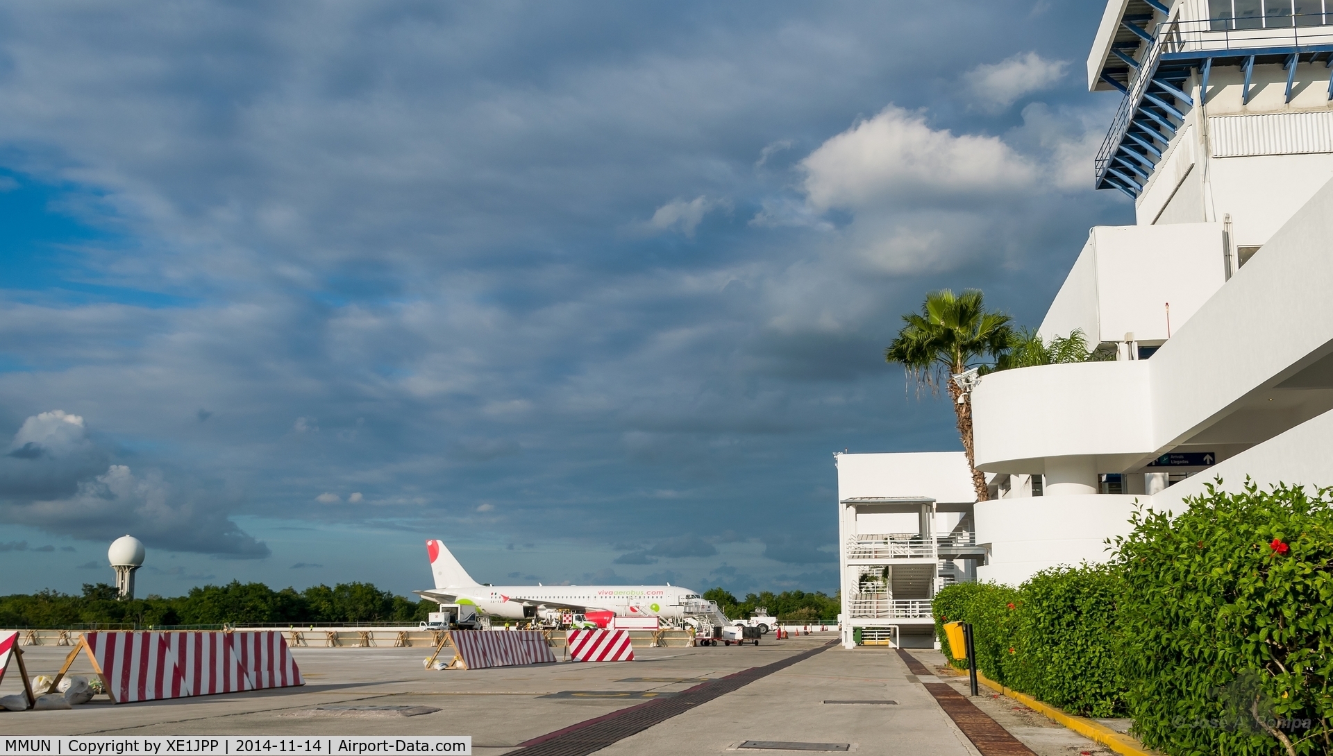 Cancún International Airport, Cancún, Quintana Roo Mexico (MMUN) - Local terminal for Magnicharter & Viva Aerobus.