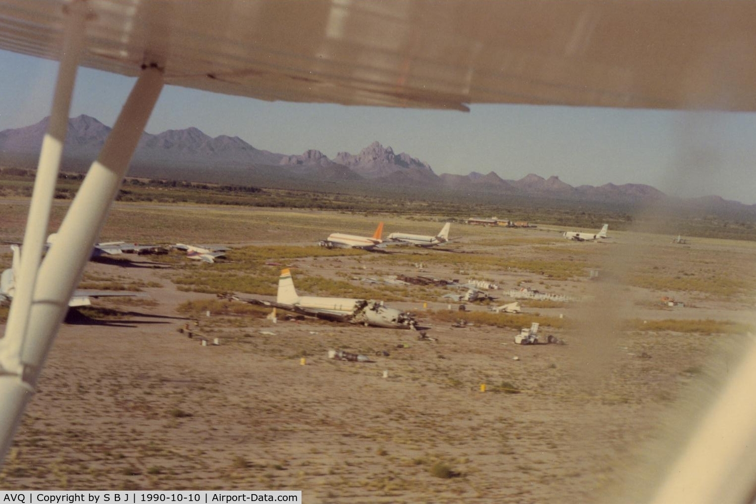Marana Regional Airport (AVQ) - Marana airport.Sadly, this was a fatal accident for this 707 321B on 9-20-1990. Picture was taken not long after accident.