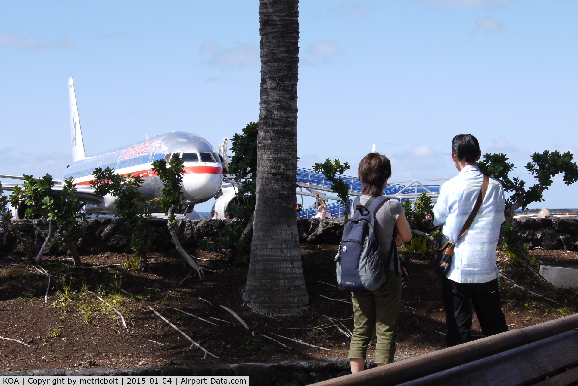Kona International At Keahole Airport (KOA) - No fences and obstructions offer great view of the ramp