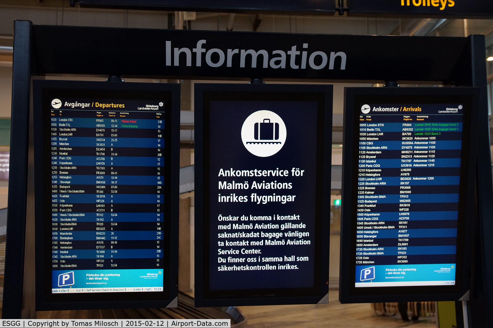 Göteborg-Landvetter Airport, Göteborg Sweden (ESGG) - Quite a lot of arrivals and departures ...