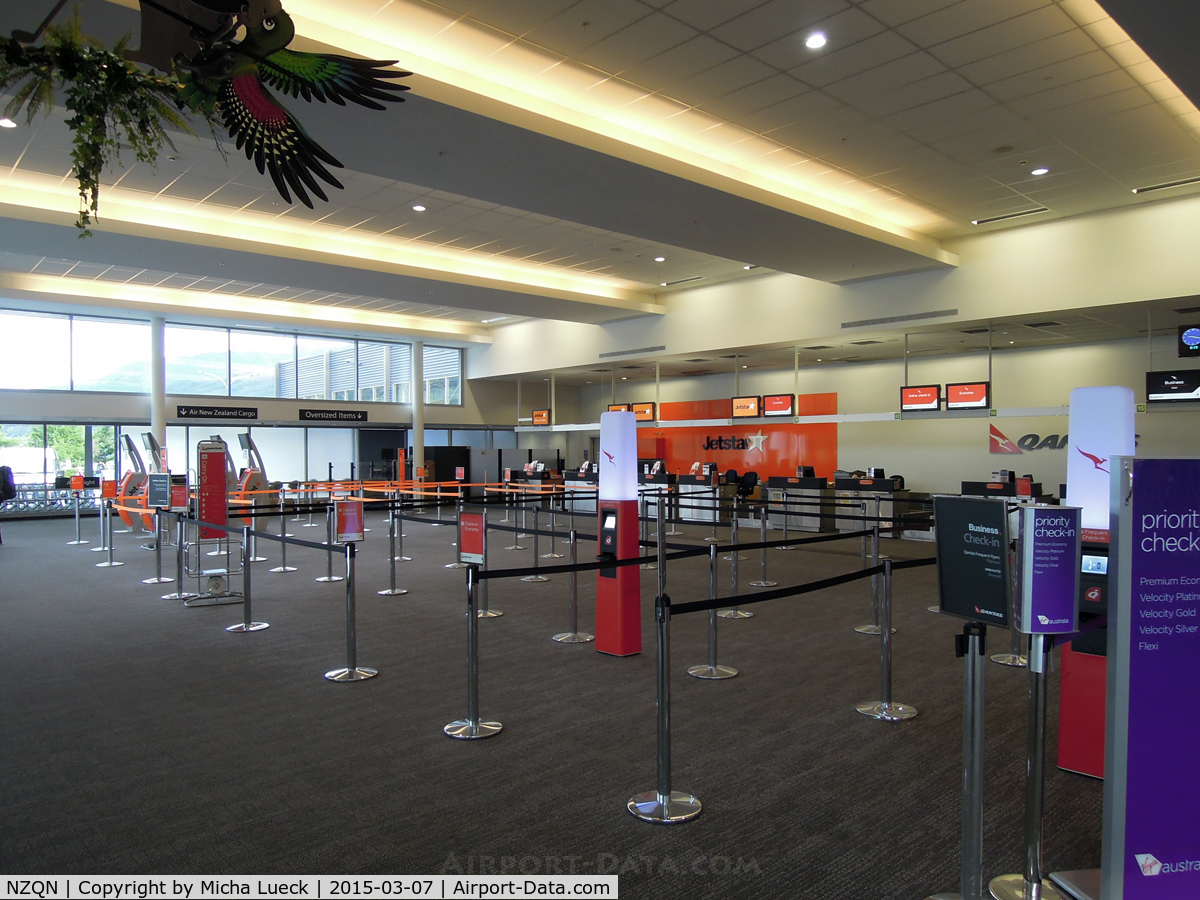 Queenstown Airport, Queenstown New Zealand (NZQN) - Jetstar check-in area
