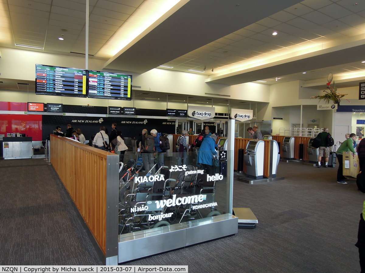 Queenstown Airport, Queenstown New Zealand (NZQN) - Air New Zealand check-in area