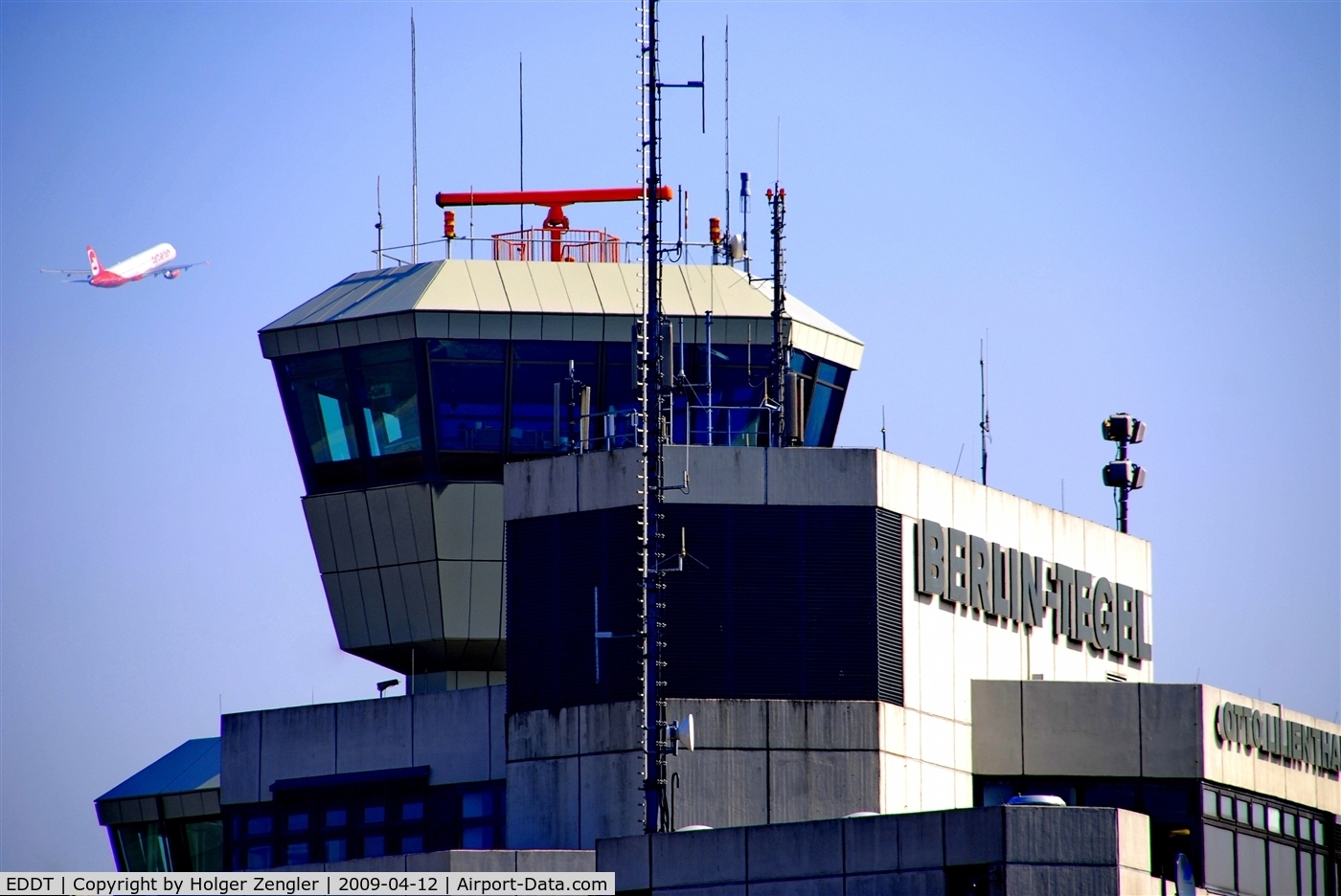 Tegel International Airport (closing in 2011), Berlin Germany (EDDT) - Tegel tower in beautiful sunlight....
