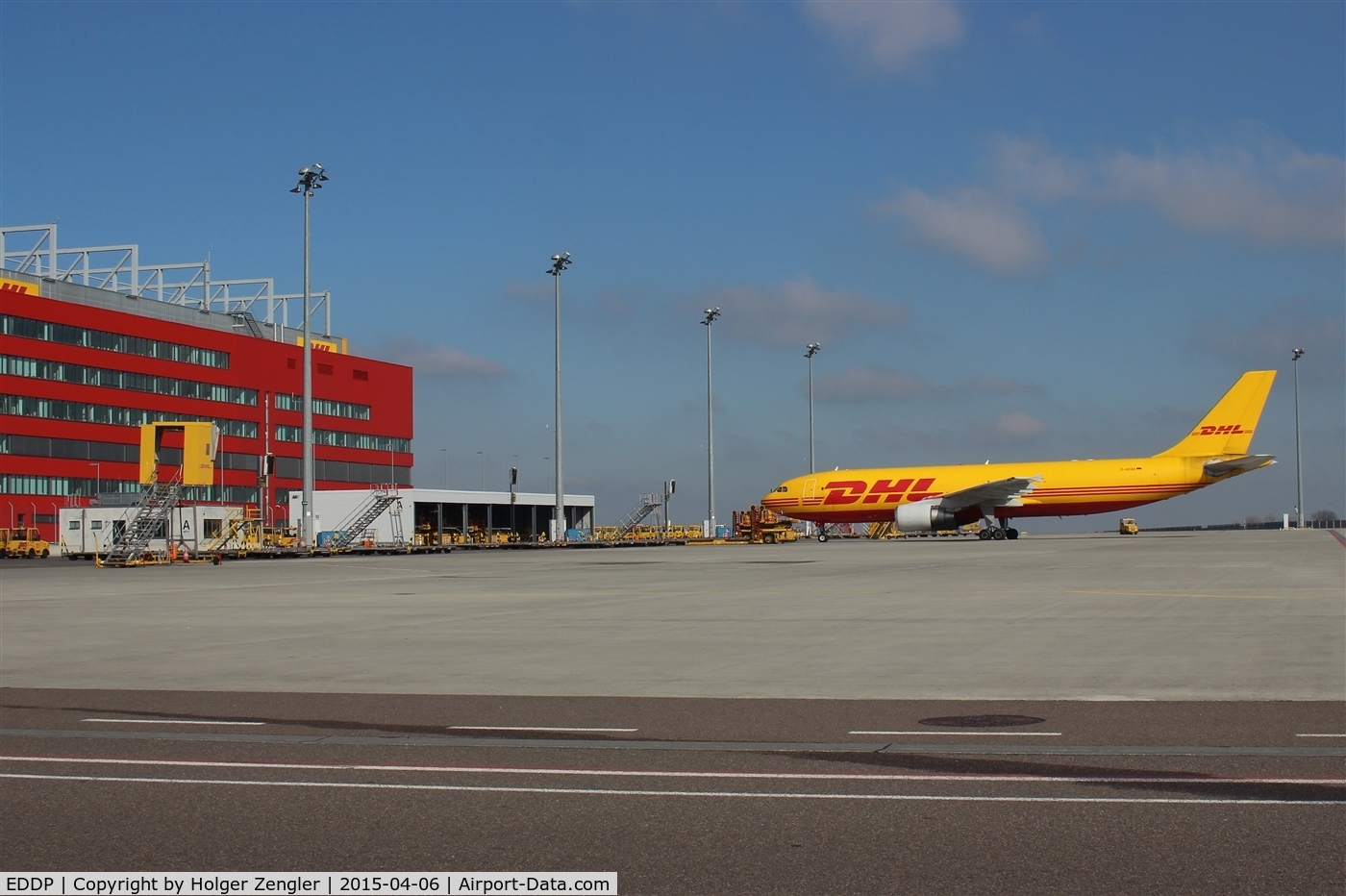 Leipzig/Halle Airport, Leipzig/Halle Germany (EDDP) - Lonesome one on apron 4 west....