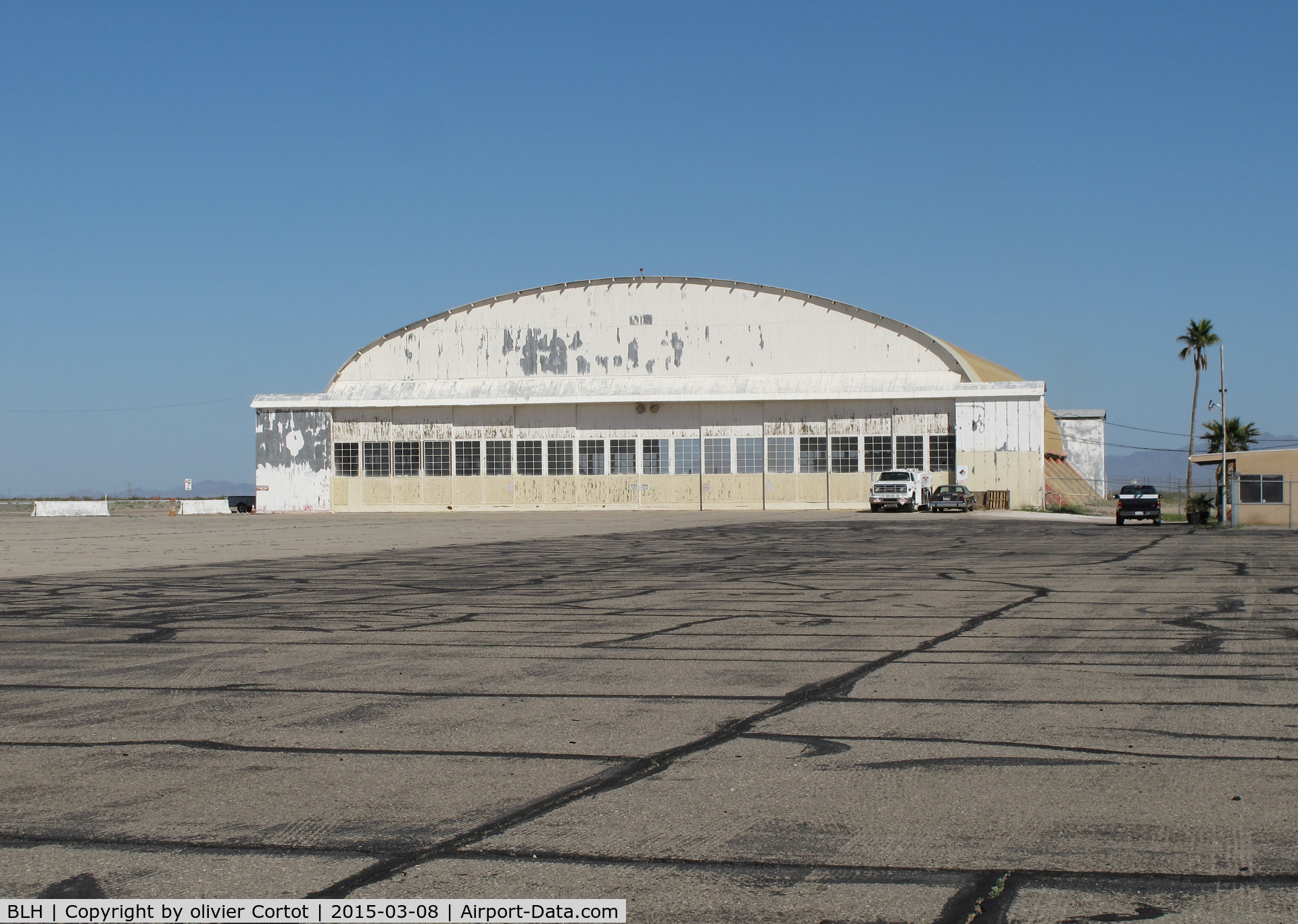 Blythe Airport (BLH) - WWII era hangar ?