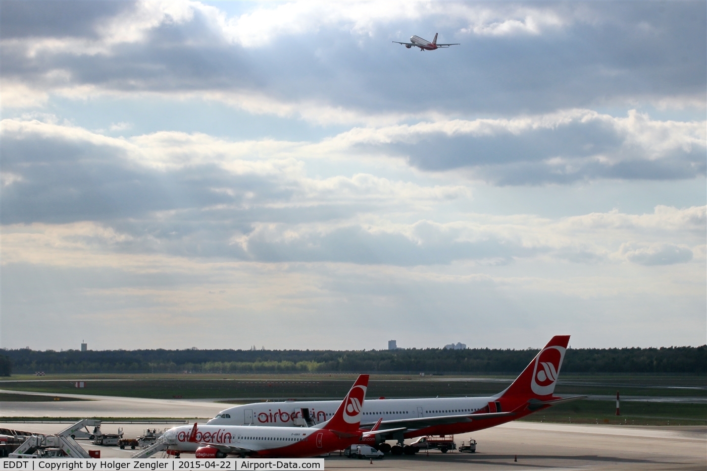 Tegel International Airport (closing in 2011), Berlin Germany (EDDT) - View from visitor´s terrace to western parts of TXL....