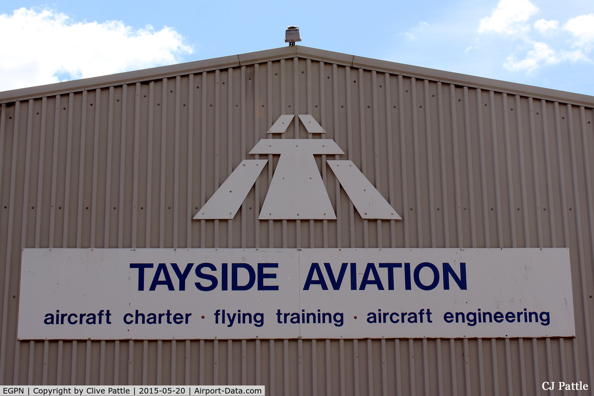 Dundee Airport, Dundee, Scotland United Kingdom (EGPN) - Signage on the Aircraft Engineering facility at Dundee Riverside airport EGPN