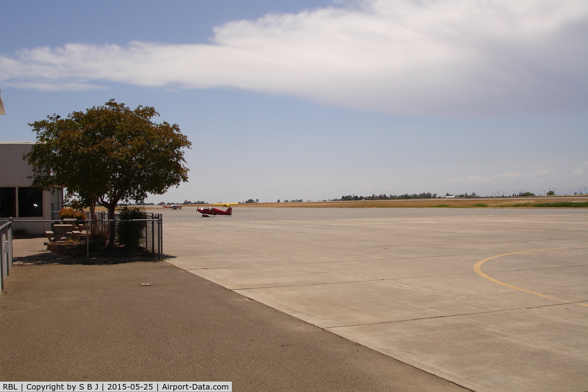 Red Bluff Municipal Airport (RBL) - Red Bluff airport with ramp view to the south.