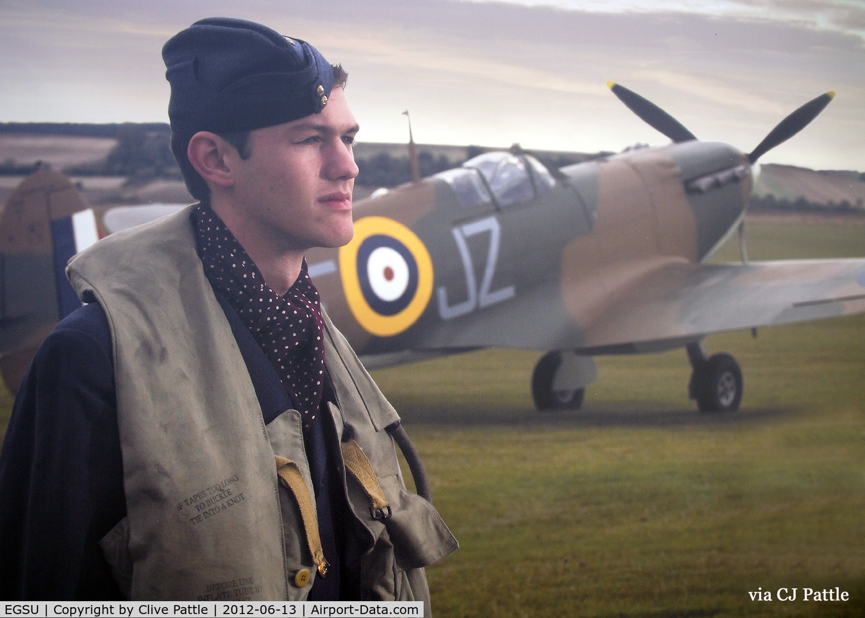 Duxford Airport, Cambridge, England United Kingdom (EGSU) - A publicity sign at the IWM Duxford