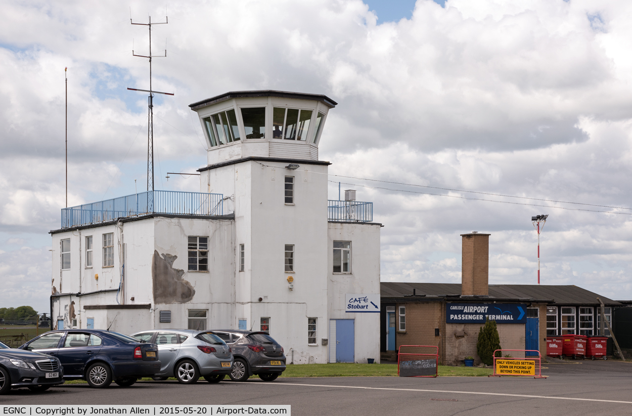 Carlisle Airport, Carlisle, England United Kingdom (EGNC) - The former RAF Crosby-on-Eden, now Carlisle Lake District Airport.
