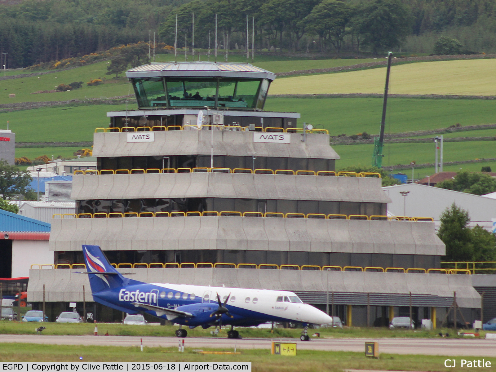 Aberdeen Airport, Aberdeen, Scotland United Kingdom (EGPD) - The distinctive 'Wedding Cake' ATC tower at Aberdeen, Scotland EGPD