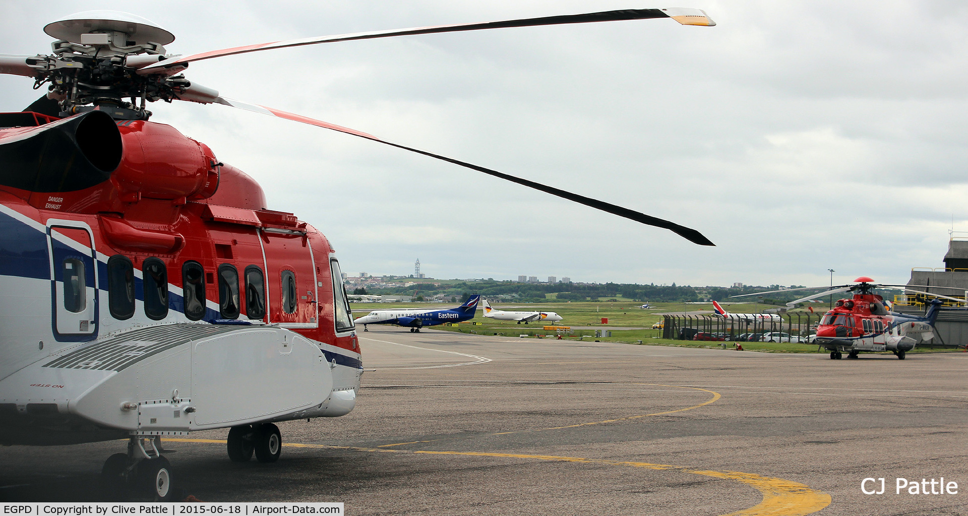 Aberdeen Airport, Aberdeen, Scotland United Kingdom (EGPD) - Apron at Aberdeen, Scotland EGPD