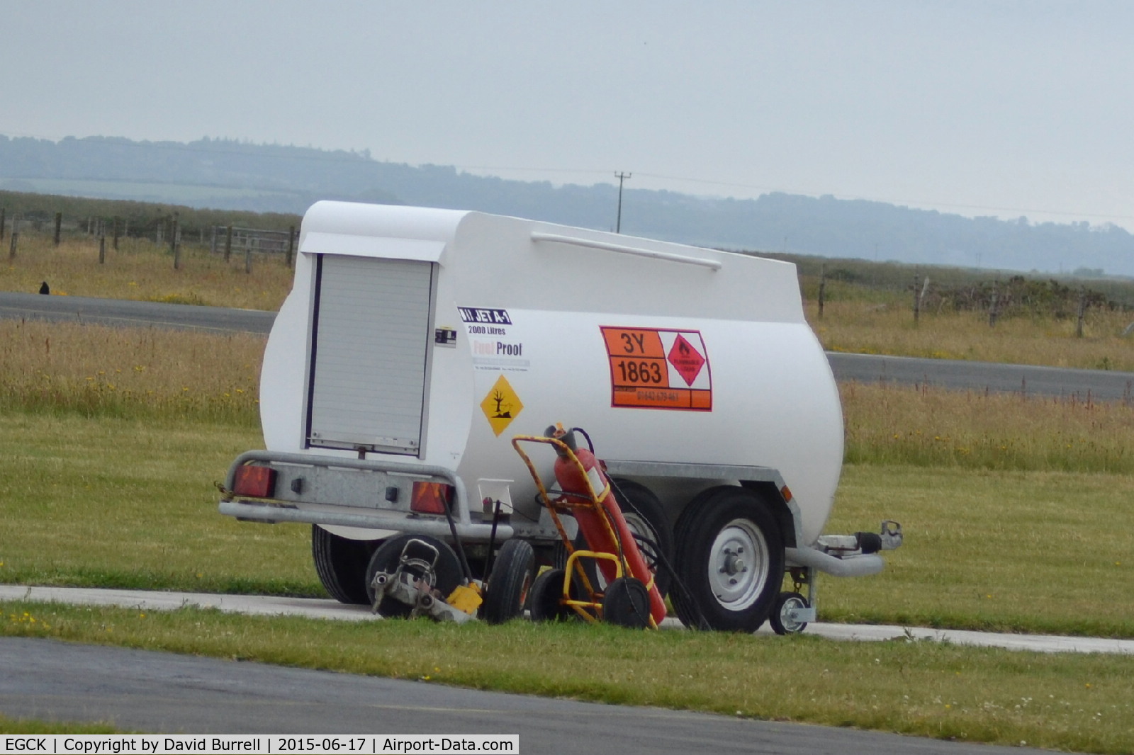 Caernarfon Airport, Caernarfon, Wales United Kingdom (EGCK) - JET A-1 2000 Litres Fuel Tank/Trailer