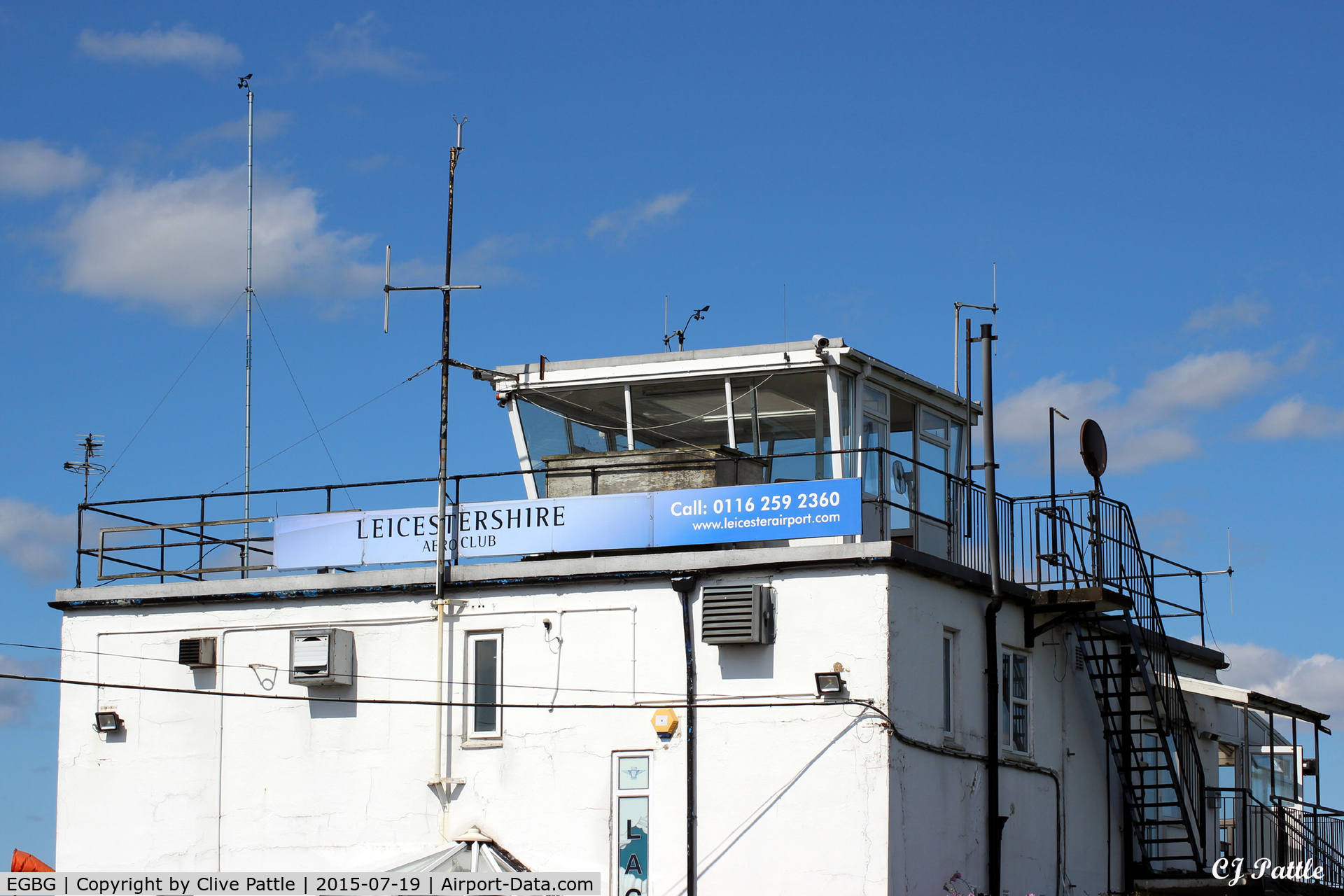 Leicester Airport, Leicester, England United Kingdom (EGBG) - A close-up of the Tower at Leicester Airfield, EGBG, UK.