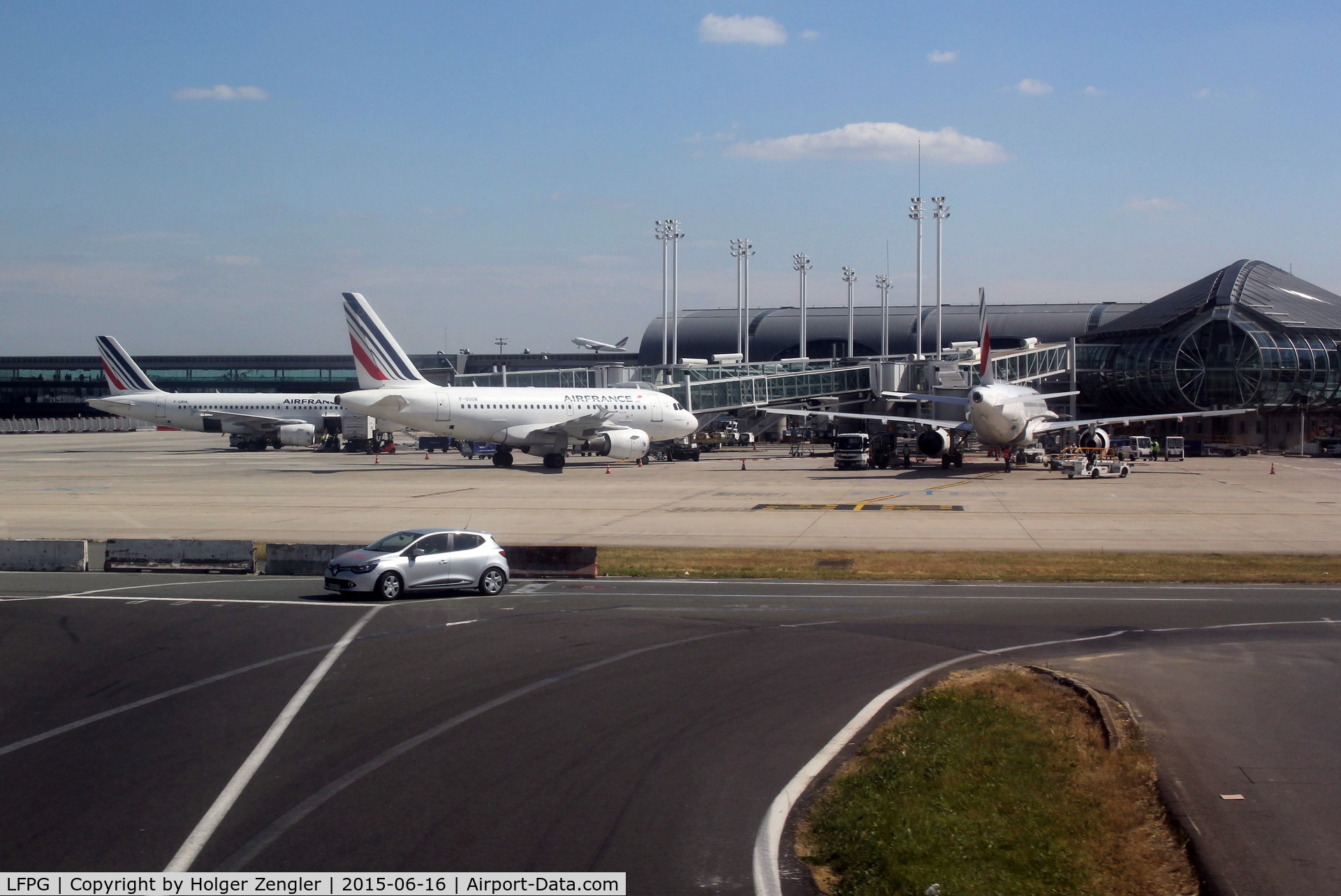 Paris Charles de Gaulle Airport (Roissy Airport), Paris France (LFPG) - View to terminal 2...
