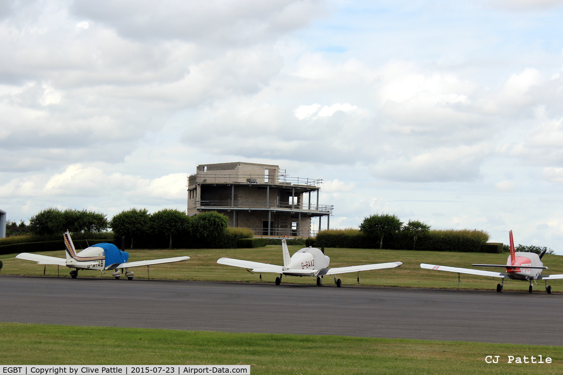 Turweston Aerodrome Airport, Turweston, England United Kingdom (EGBT) - A view of the new ATC Tower being constructed at Turweston EGBT
