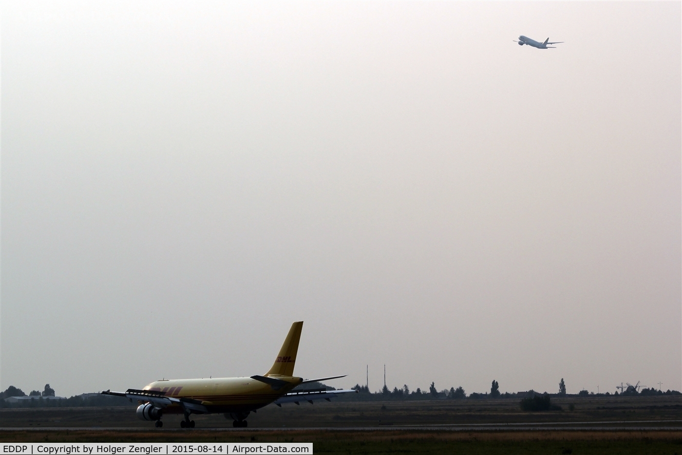 Leipzig/Halle Airport, Leipzig/Halle Germany (EDDP) - Two parcel carrier as arrival on rwy 08L and departure on 08R.... 