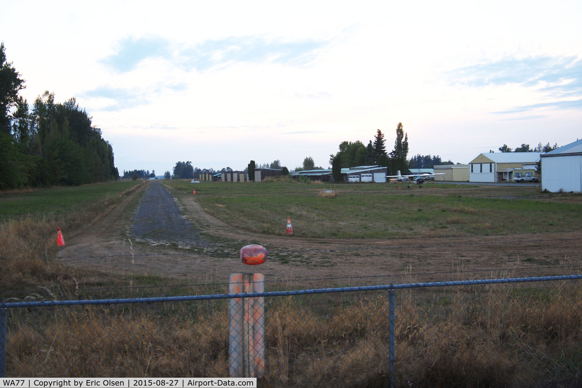Enumclaw Airport (WA77) - Dusk over the Enumclaw airport.