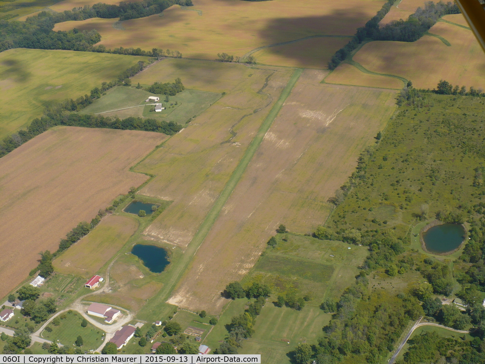 Green Acres Airport (06OI) - Green Acres Taken from a Piper Cub