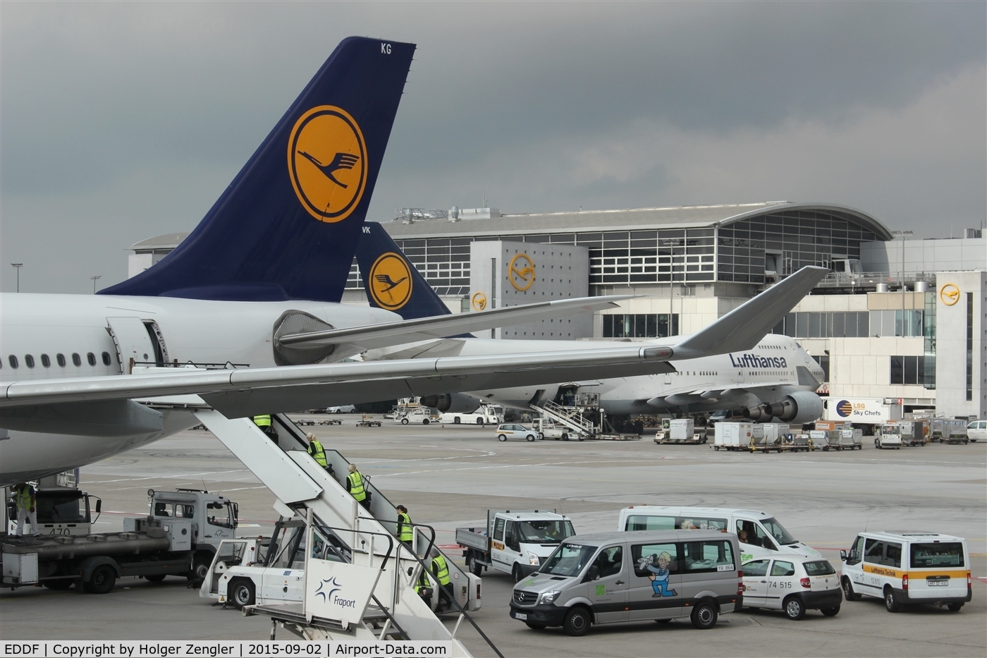 Frankfurt International Airport, Frankfurt am Main Germany (EDDF) - Situation on apron A at terminal 1...