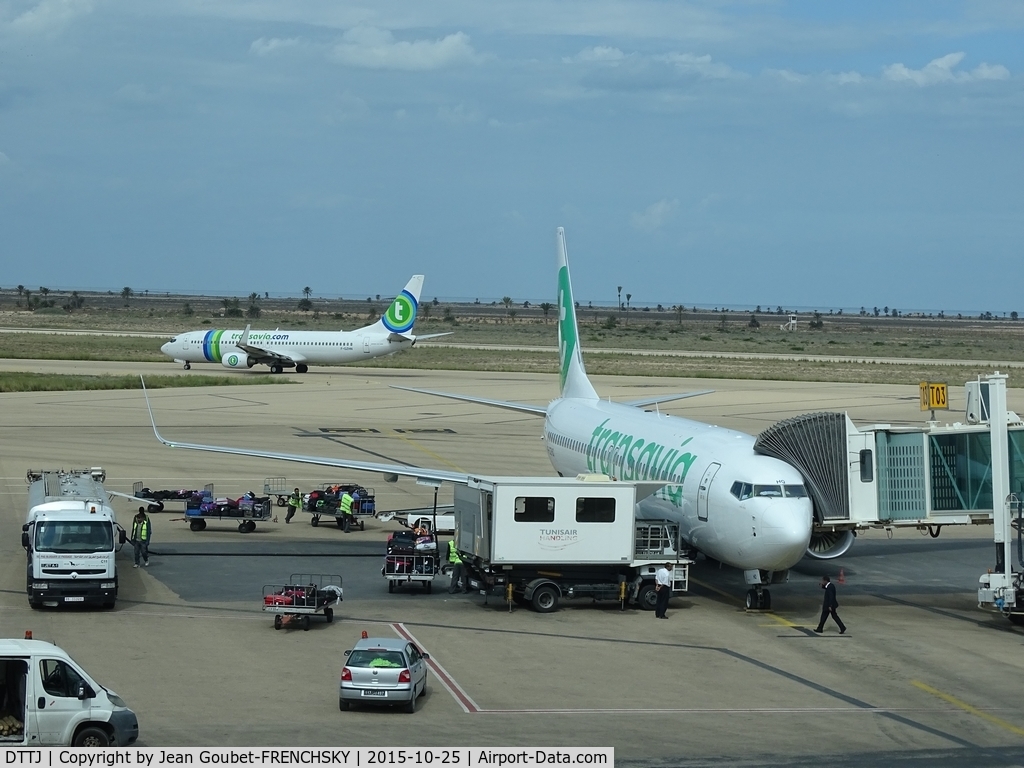 Zarzis Airport, Djerba Tunisia (DTTJ) - Djerba airport, two Transavia to Paris Orly sud