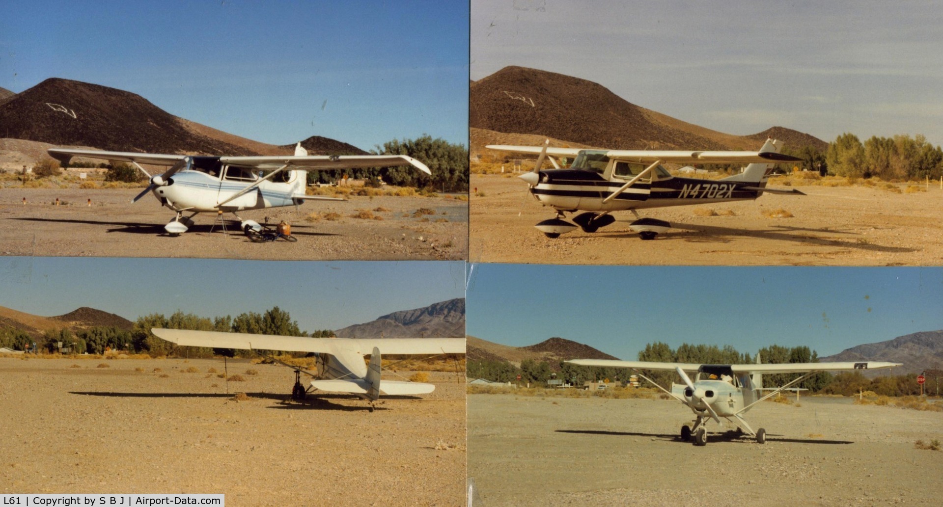 Shoshone Airport (L61) - Some of my many stops at L61.In the 70s,arrivals were always greeted by a local resident.While not a pilot,he liked talking about airplanes.Missed him when it stopped in the 80s.Nice stop for lunch,gas,ice etc.