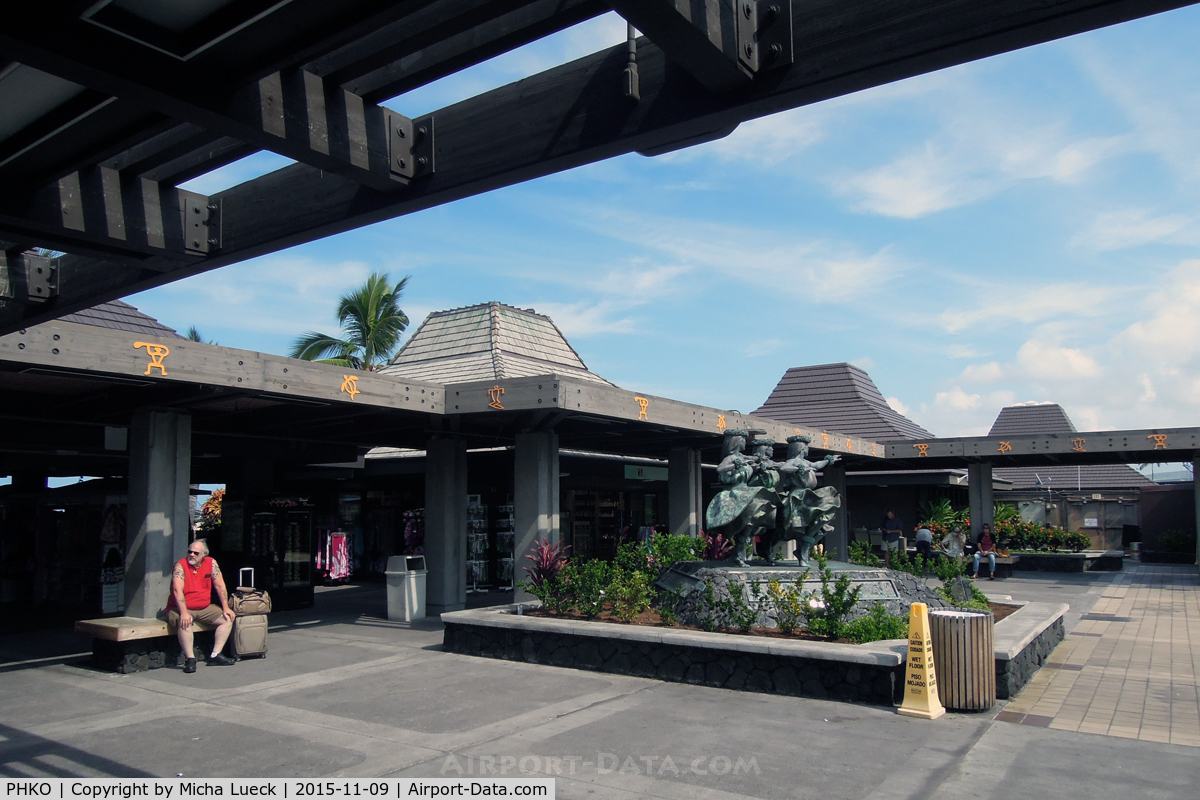 Kona International Airport, Kailua-Kona, Hawaii United States (PHKO) - Open air gate area at Kailua-Kona