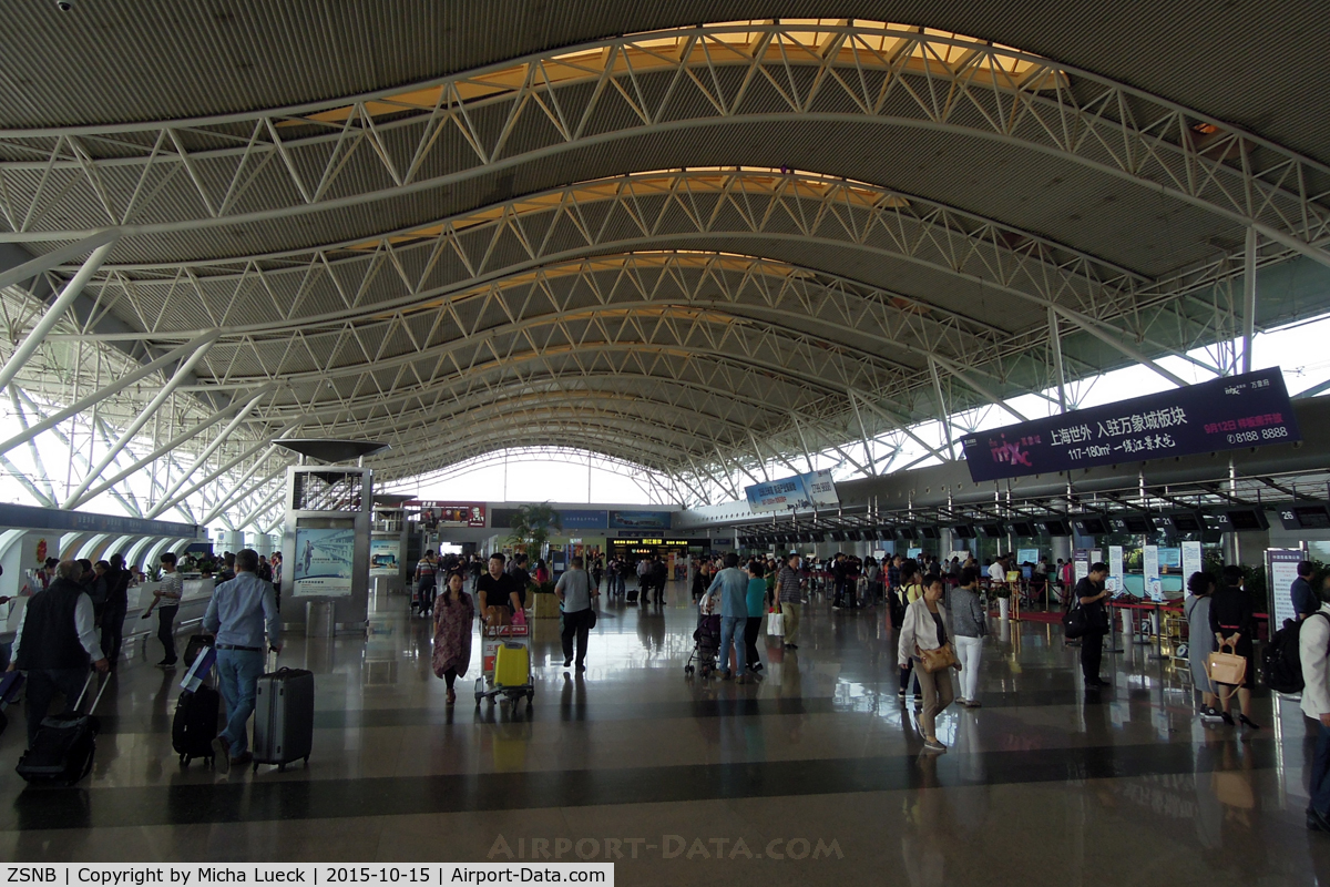 Ningbo Lishe International Airport, Ningbo, Zhejiang China (ZSNB) - Check-in area at Ningbo