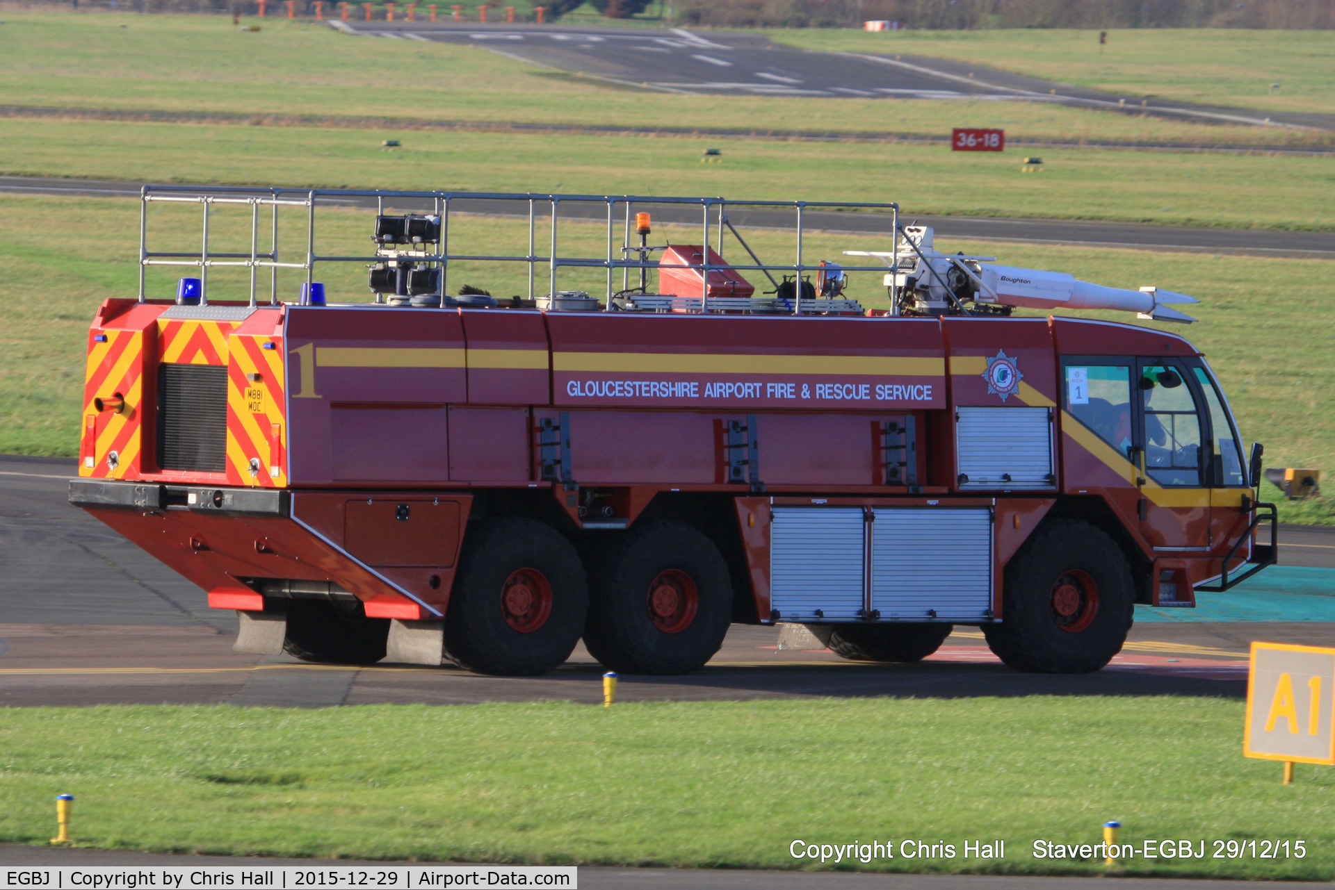 Gloucestershire Airport, Staverton, England United Kingdom (EGBJ) - Staverton fire truck